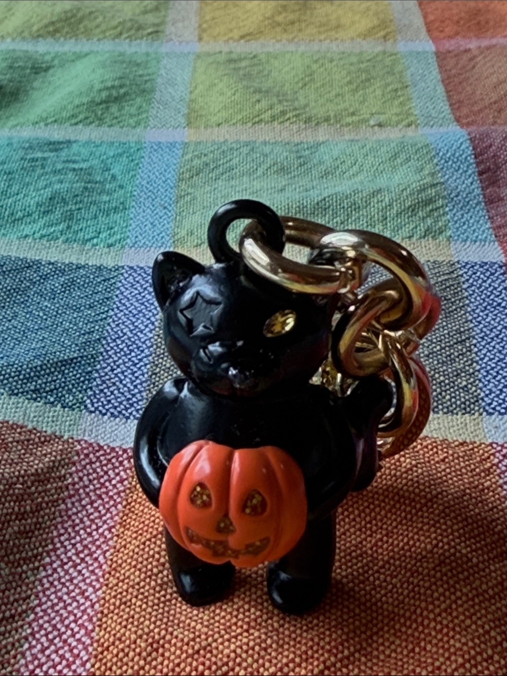 🎃🐈‍⬛🎃 COACH BLACK CAT WITH PUMPKIN BAG CHARM 🎃🐈‍⬛🎃